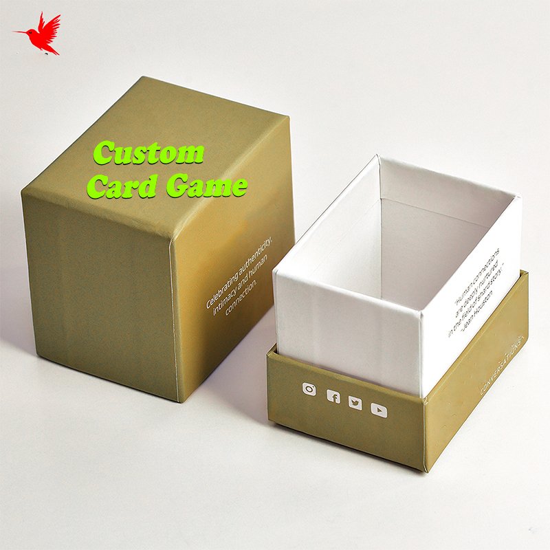 Custom Printing Service Paper Portable Affirmation Cards Square Custom Adult Playing Cards Game For Friends And Groups