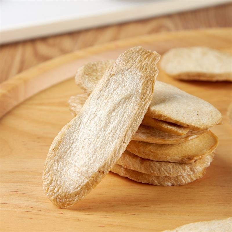 China Edible Fungi King Trumpet Mushroom Dried Pleurotus Eryngii Dehydrated Apricot Abalone Mushroom Slices
