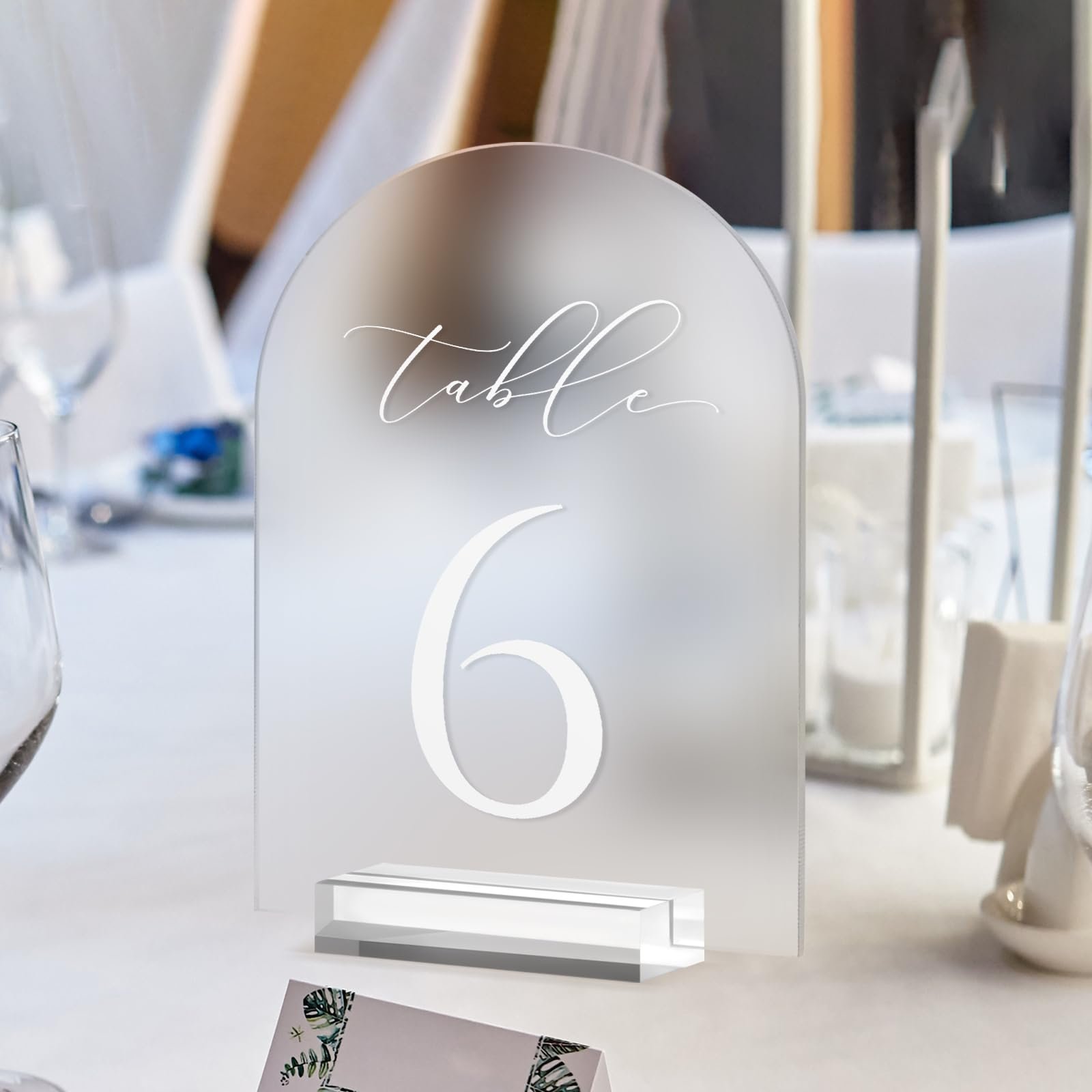 Factory wholesale Clear Arch 1-10 Wedding Centerpieces and Table Decorations Clear Arch Table Numbers for Reception Party Event