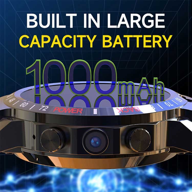 New arrival 4G smart watch dual camera 1000mah battery face recognition WIFI GPS SIM card Android smart watch men