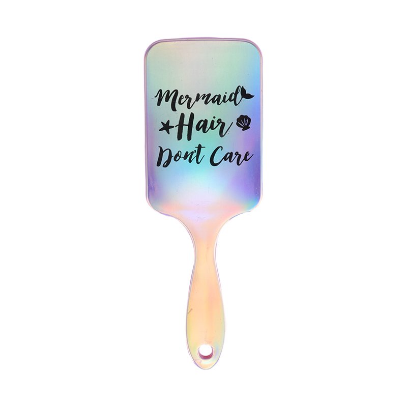 Custom Logo Paddle Metal Bristle Hair Brush Wig Brush Cushion Hair Extension Brush