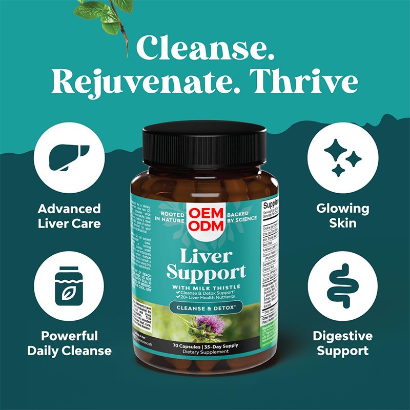 Herbal Liver Support Supplement With Milk Thistle Dandelion Root Turmeric And Artichoke Extract Silymarin Milk Thistle