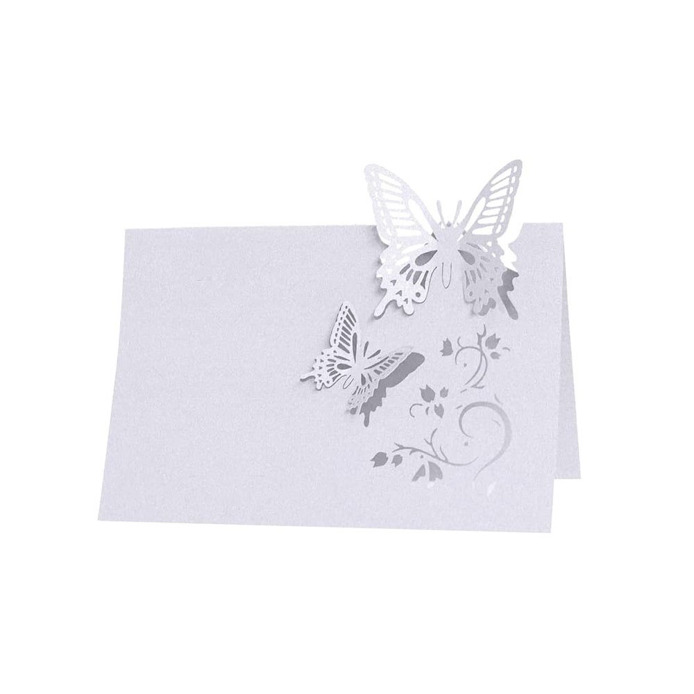 Hollow Butterfly Table Place Name Place Cards for Table Setting Seating Place Cards Banquet Seat Cards