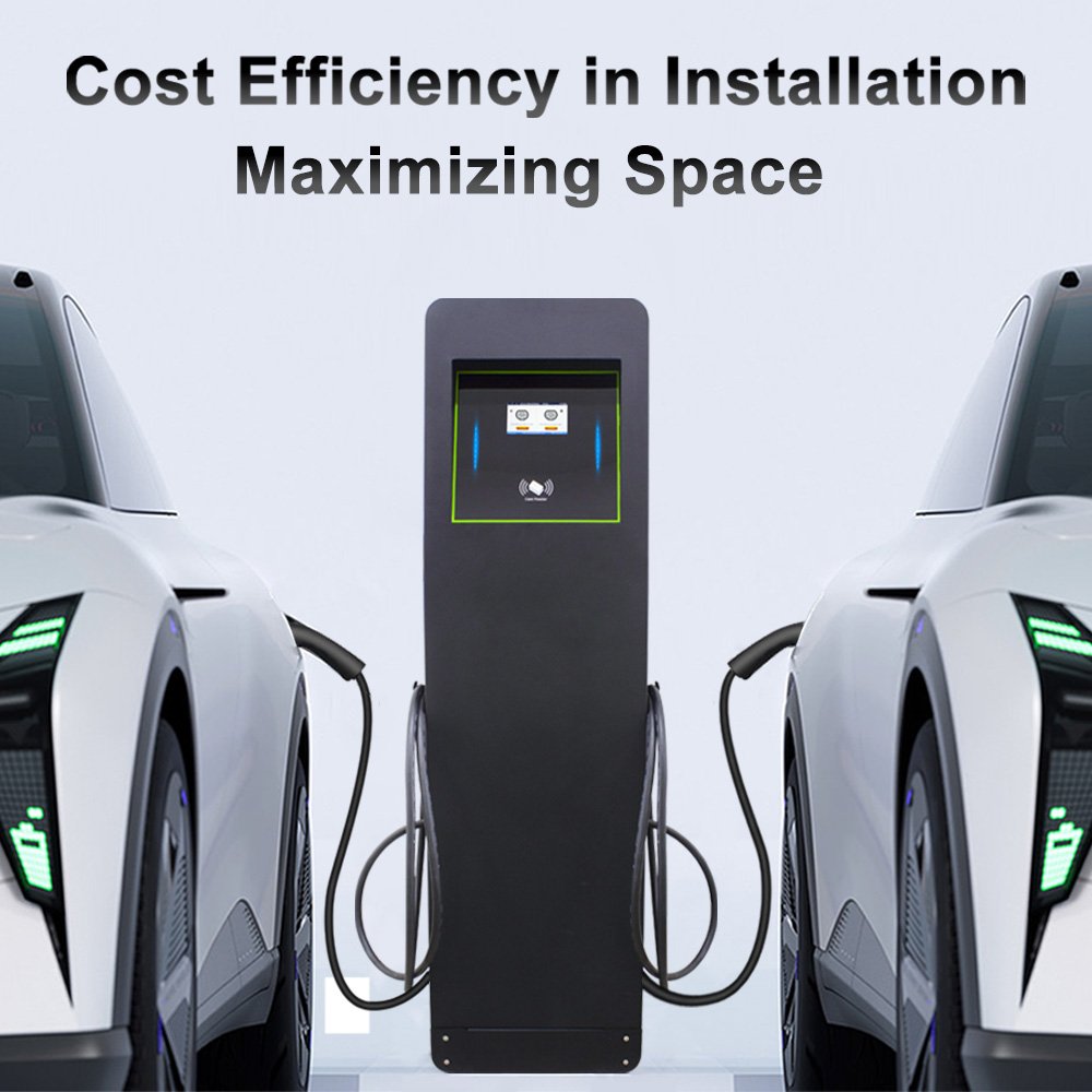 Oem 44kw Ev Charger type 2 AC 22 kW EV Car Level 2 EV Charging Station With POS Terminal Credit Card Payment Gateway APP