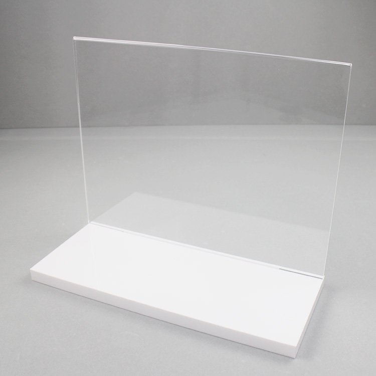 acrylic display stand with white solid base. acrylic plinths display stand display stand for Jewelry, cosmetics, food etc
