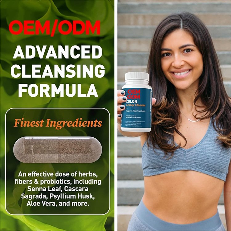 28 Capsules Colon 14 Day Cleanse Advanced Gut Cleanse Detox with Cascara Sagrada Psyllium Husk and Senna Leaf