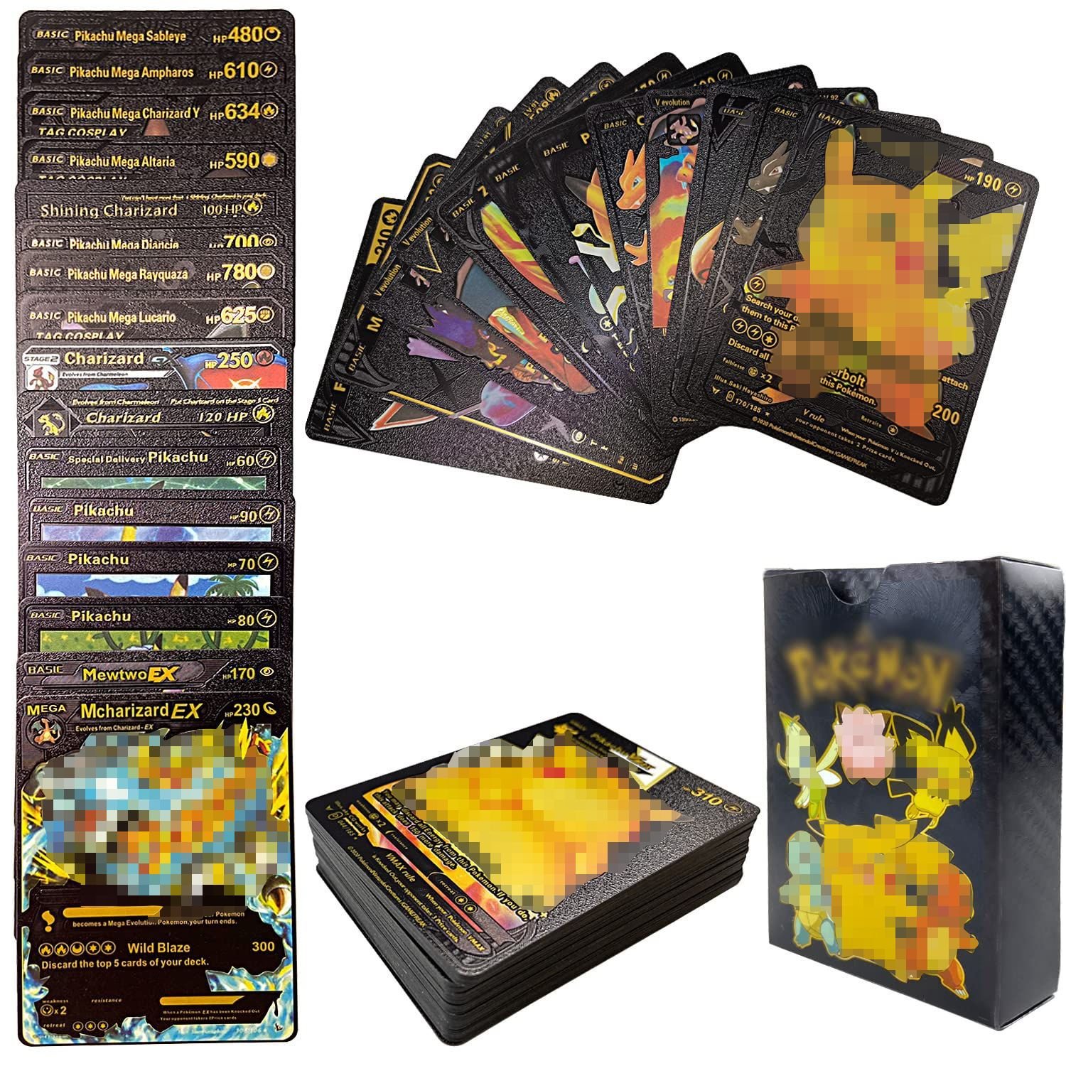 2024 022 Hot Sale Venusaur Pokemond Card 55 Pcs Box Pokemonsd Gold Card Pokemond Trading Card Game