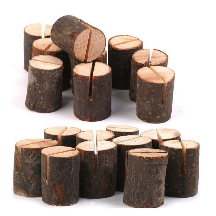 HOYE CRAFTS wood display stand Table Number Holders place card holder