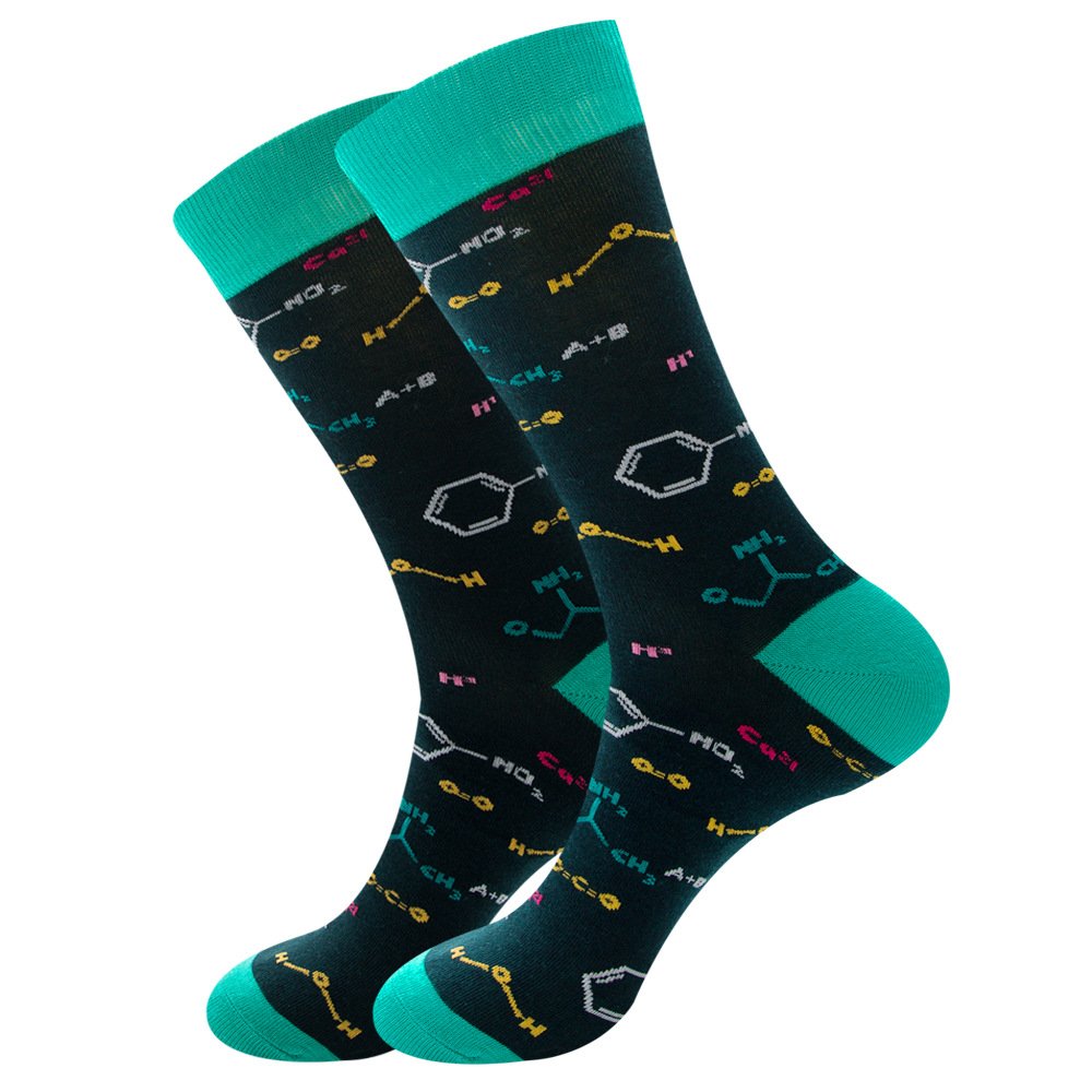 New Arrival Cartoon Cute Custom Logo Unisex Knitted Jacquard Fruit Funny Socks