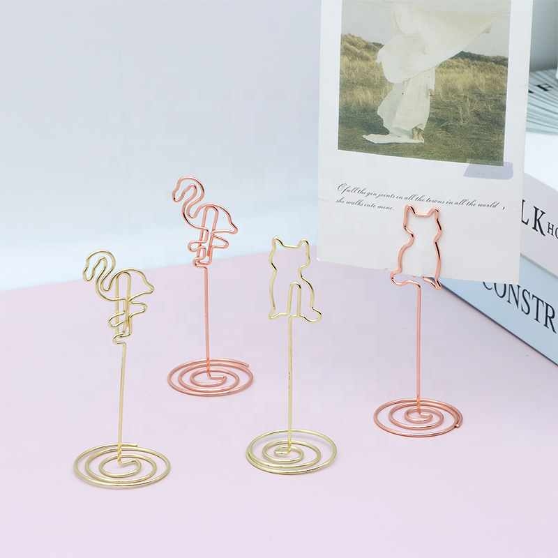 Holiday Party Decorations Unique DIY Memo Photo Clip Stand Table Place Card Holder for Weddings