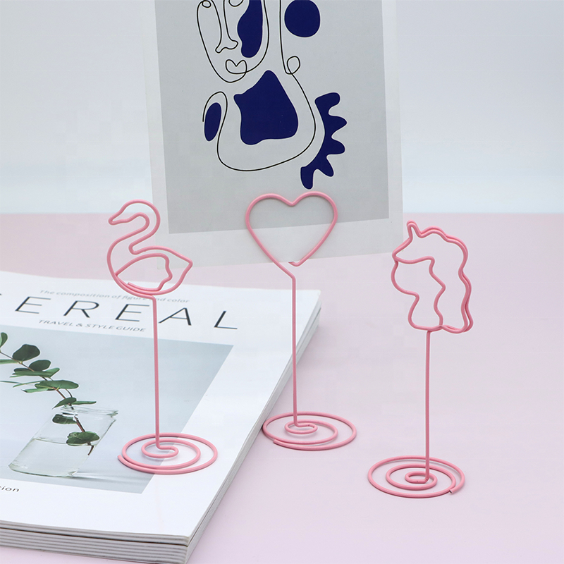 Holiday Party Decorations Unique DIY Memo Photo Clip Stand Table Place Card Holder for Weddings