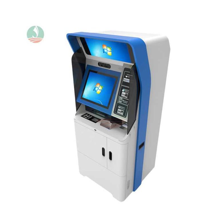 Large touch screen self-assist OEM terminals finance banking business identity bank card payment kiosk