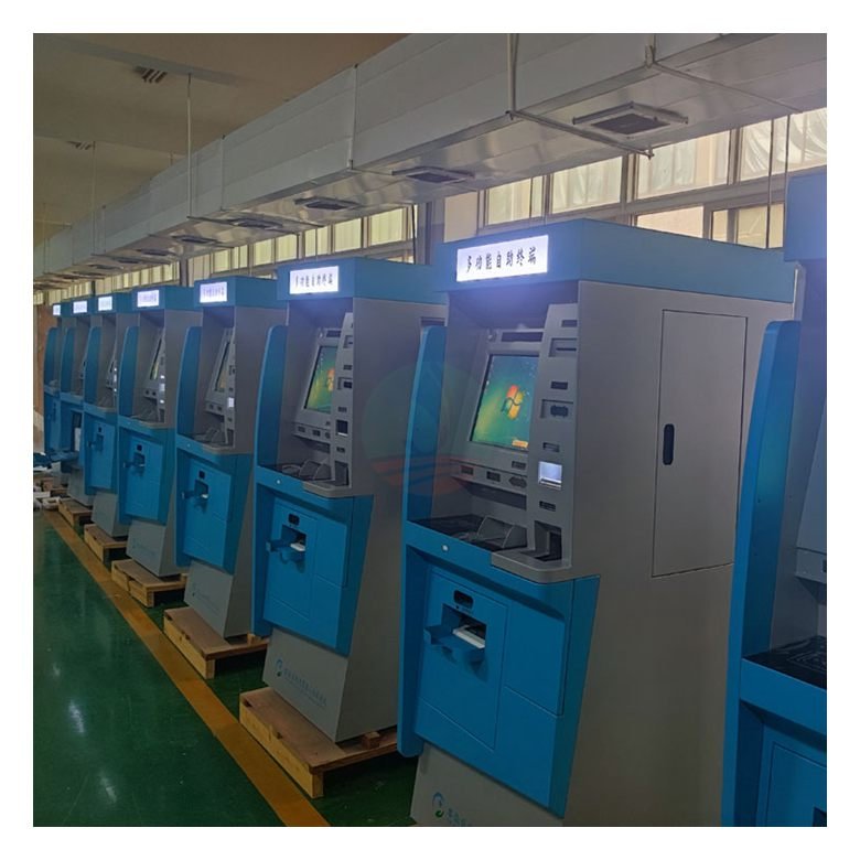 Large touch screen self-assist OEM terminals finance banking business identity bank card payment kiosk
