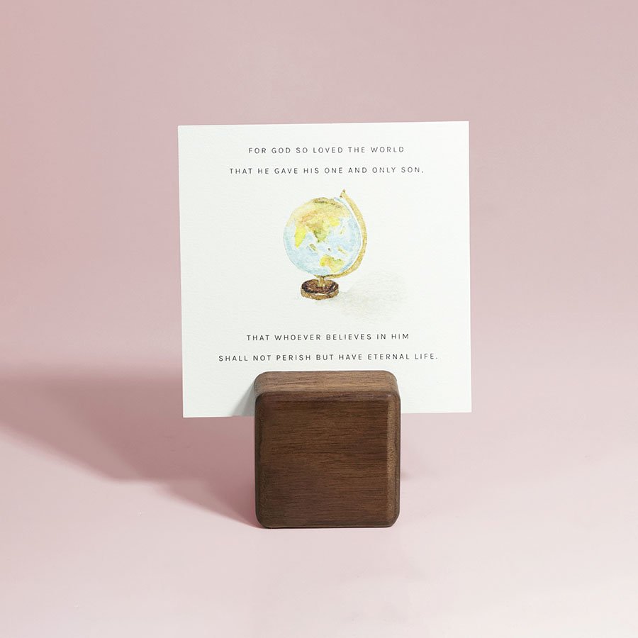 Wooden Card Holder Black Walnut for Table Restaurant Hotel Home Decoration Solid Wood Place Card Holder Picture Display Stand