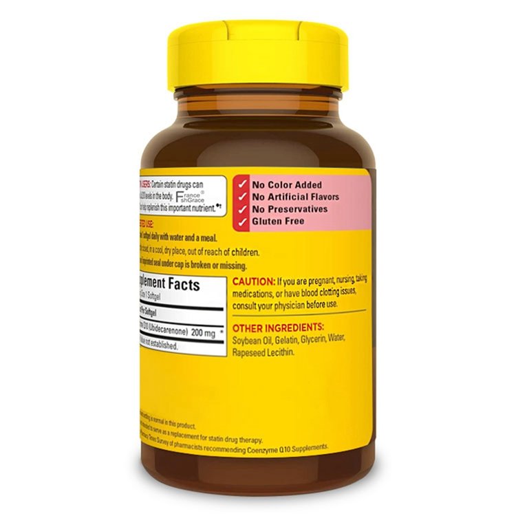 Dietary Supplement Co Q-10 Quality Vitamins 80 Rapid Release Softgels Helps Support Heart Function