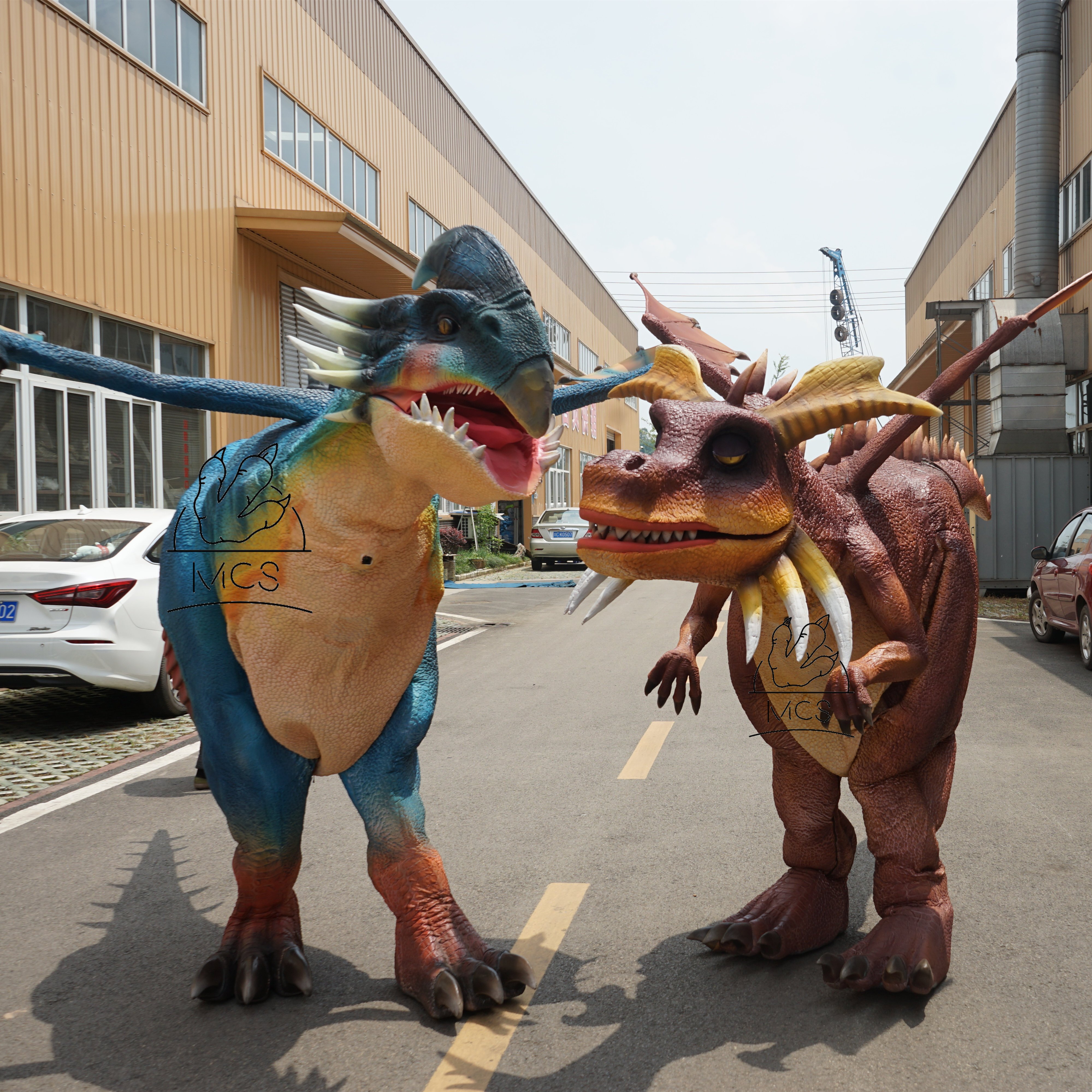 MCS-Life Size Raptor Dinosaur Halloween Costumes For Adults
