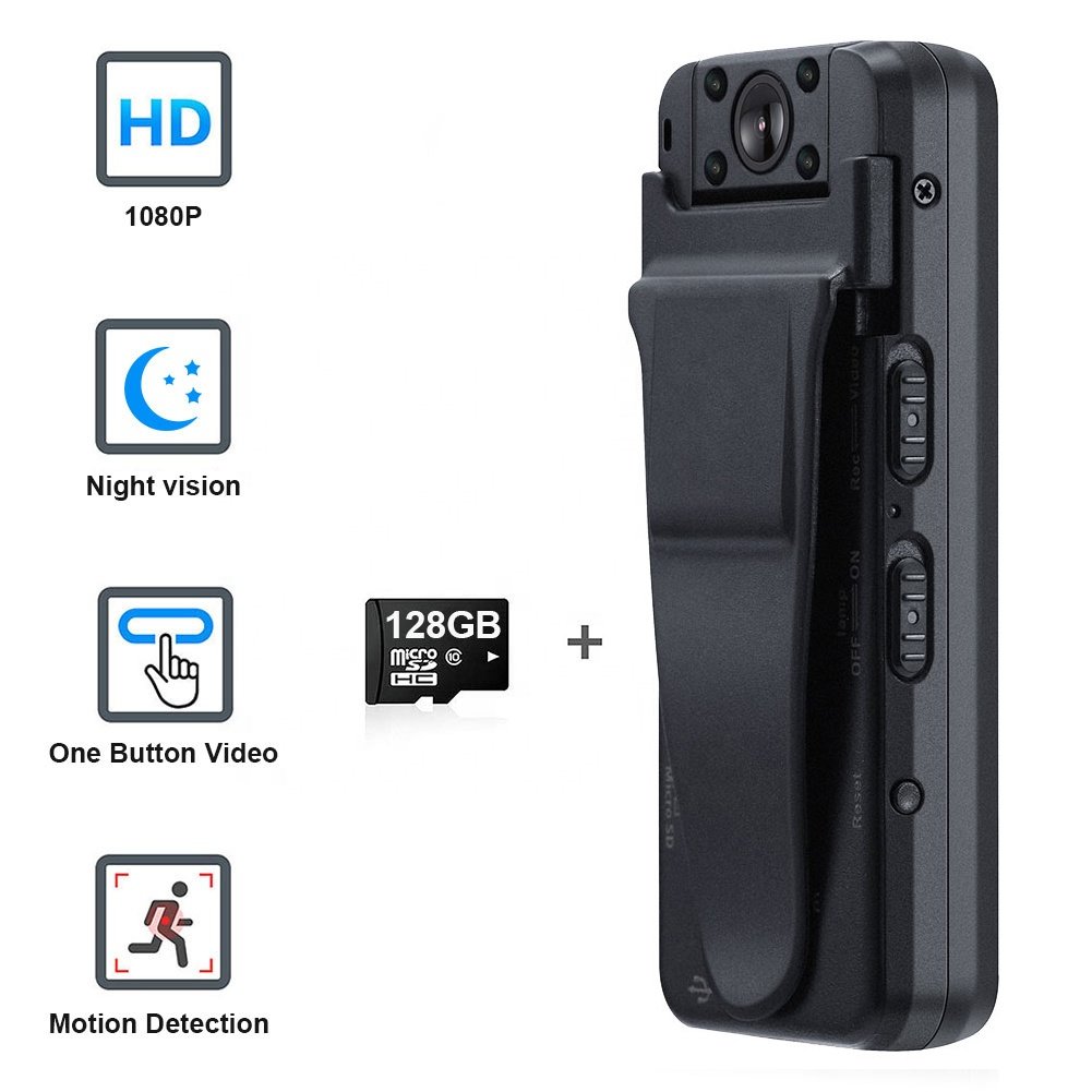 A8Z Body Mounted Camera Full HD 1080P Portable Camara Video Recorder Small Body Mounted Cam Motorcycle Bike Motion