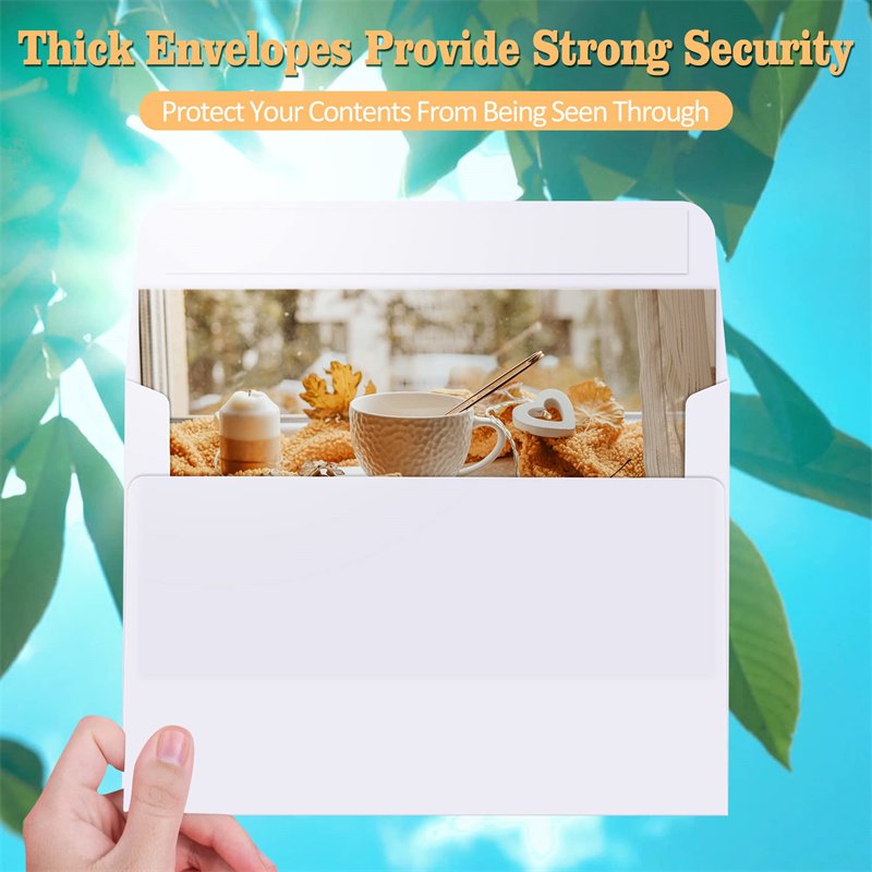 Custom A2 Wedding Invitation Envelopes 4.375x5.75 White Envelopes for Invitation, Greeting Cards, Photos