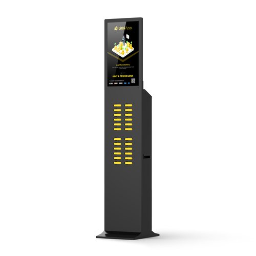 airport cell phone charging stations sharing power bank 48 slots battery vending machine portable charger rental kisok