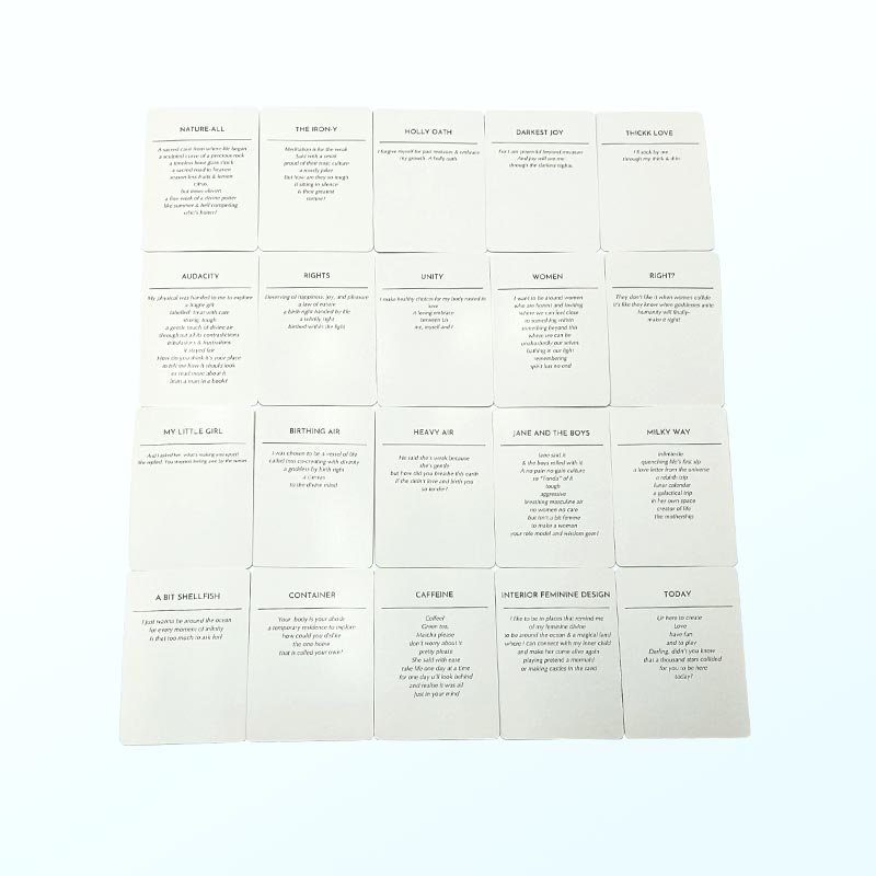 Customized Design Stationary A6 Cards Self Love Mental Health Inspirational Positive Affirmation Cards