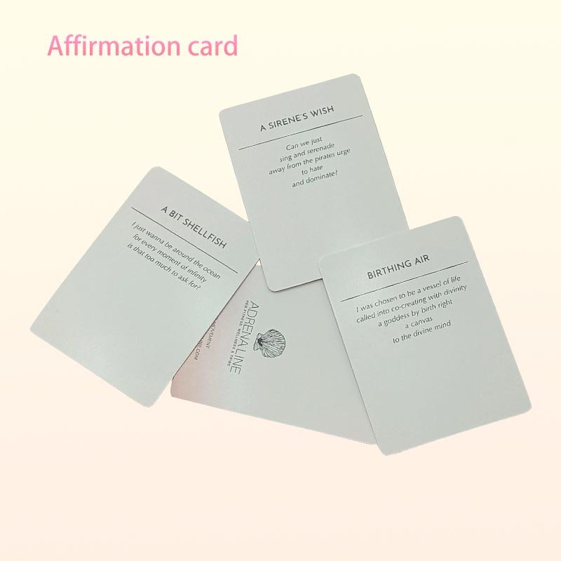 Customized Design Stationary A6 Cards Self Love Mental Health Inspirational Positive Affirmation Cards