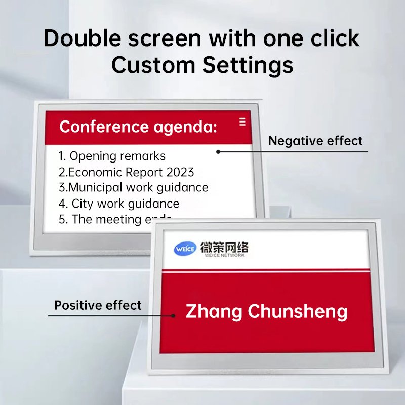 Phone computers can be operated in batches triangle paperless conference system electronic table card