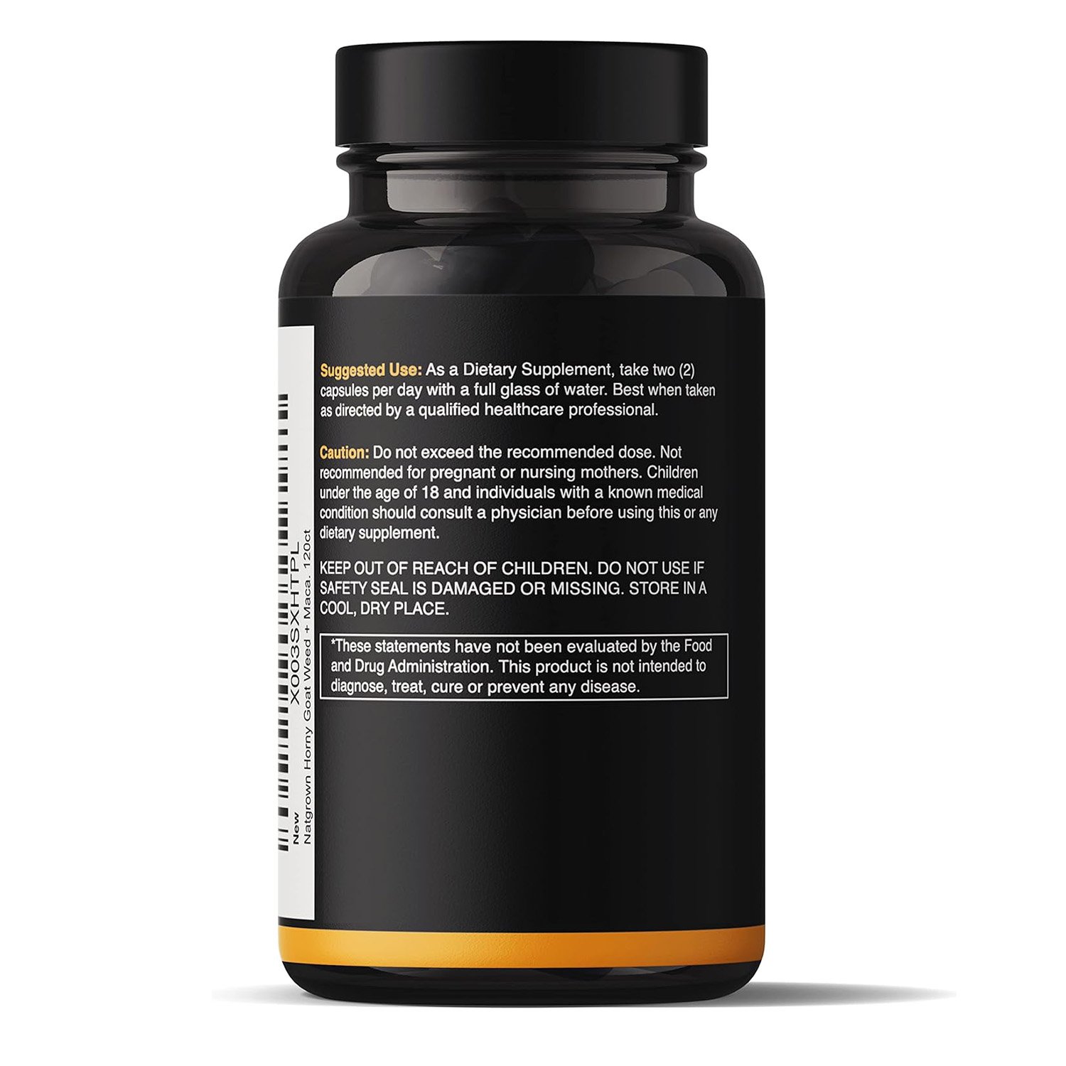 Custom Label Boost Energy Herbal Enhancement Supplement for Strong Men Horny Goat Weed with Maca Root Extract Capsules