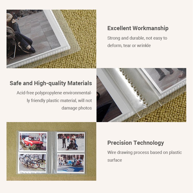 Plastic Pocket 4x6 Photo Album for Storing 200 4x6 Photos in One Place