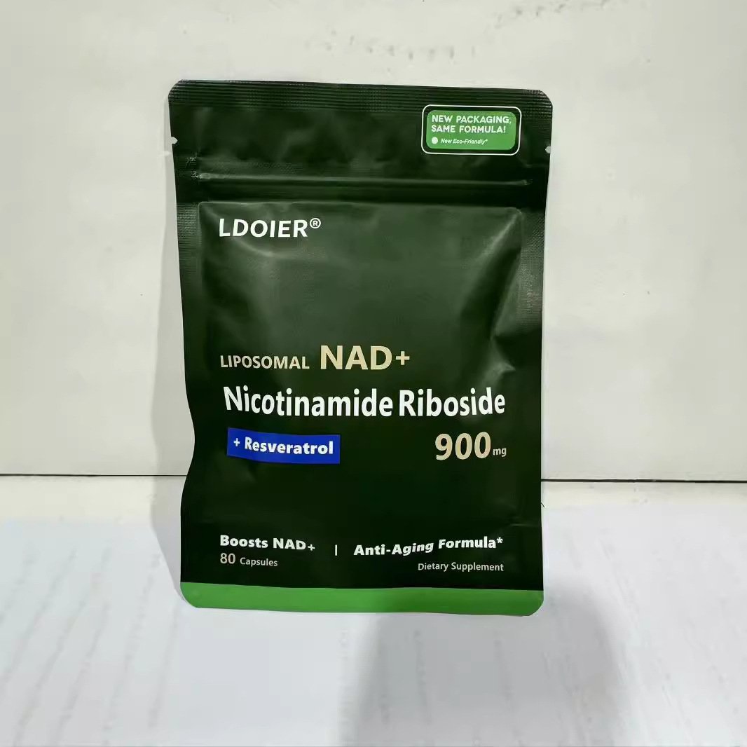 80 capsules bag packing private label nad supplement nad capsules bulk nicotinamide riboside chloride nicotinamide riboside
