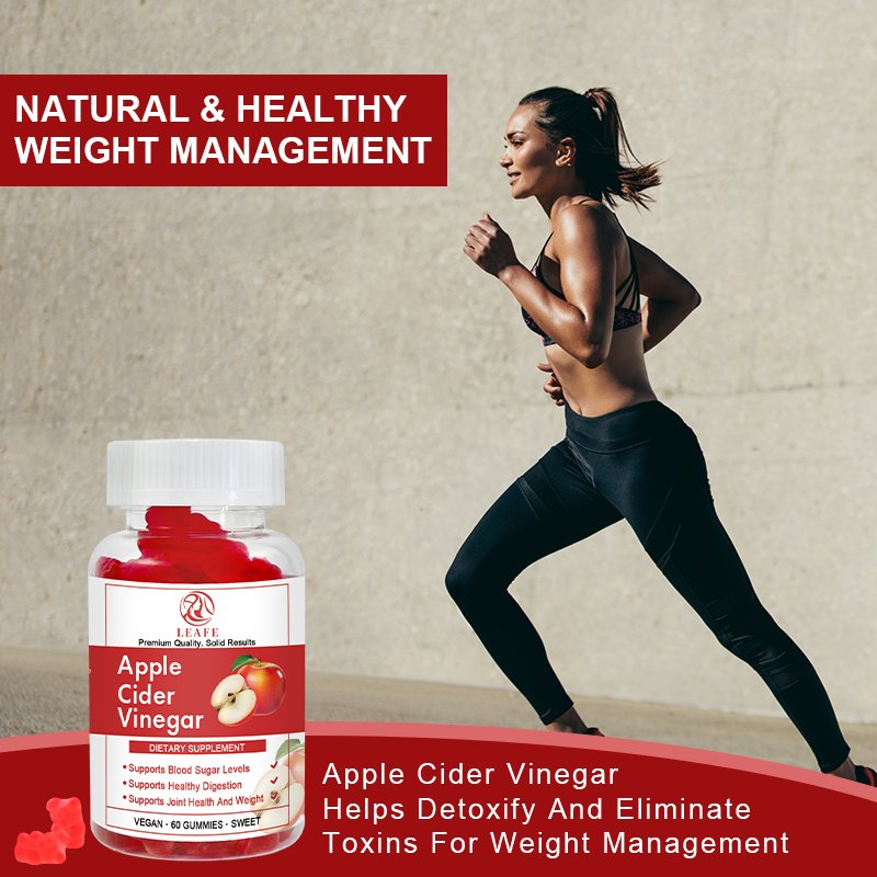 100% Pure Natural Metabolism Booster Flat Tummy Vegan Apple Cider Vinegar Acv Gummy Weight Loss Gummies