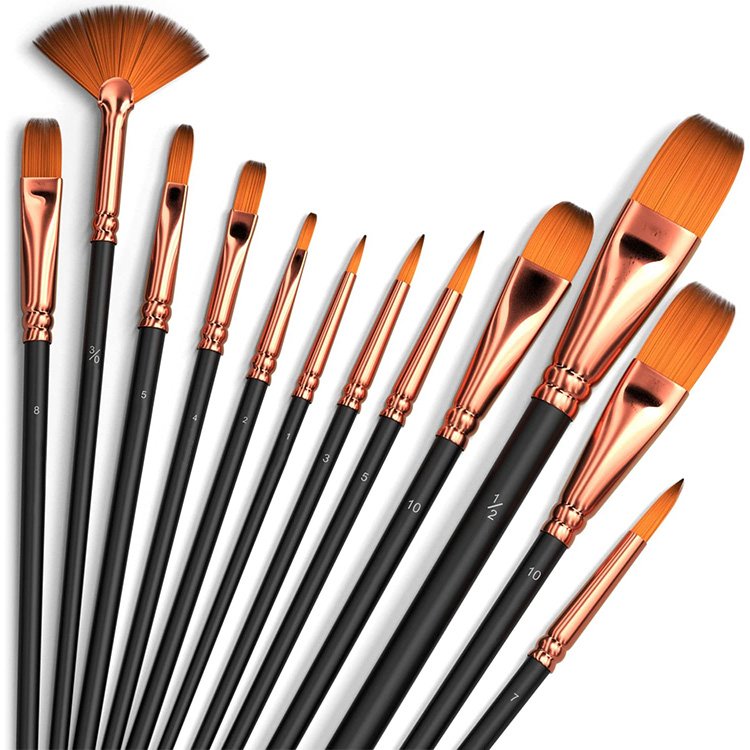Art Class Amazon Quality Round Paint Brushes Watercolor Painting Brush Art Paint Brushes Set