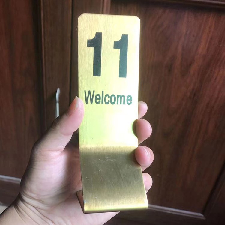 Wholesale Hotel Restaurant Wedding Stainless Steel Metal Stand Table Numbers