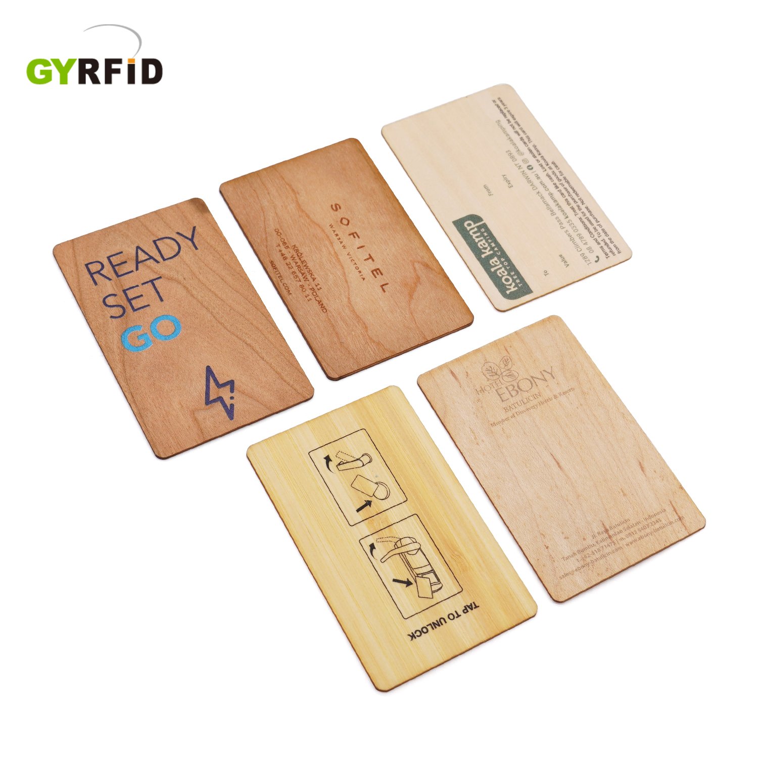 Customized Eco Friendly Wood card NFC Business cards Access card For Hotel Lock