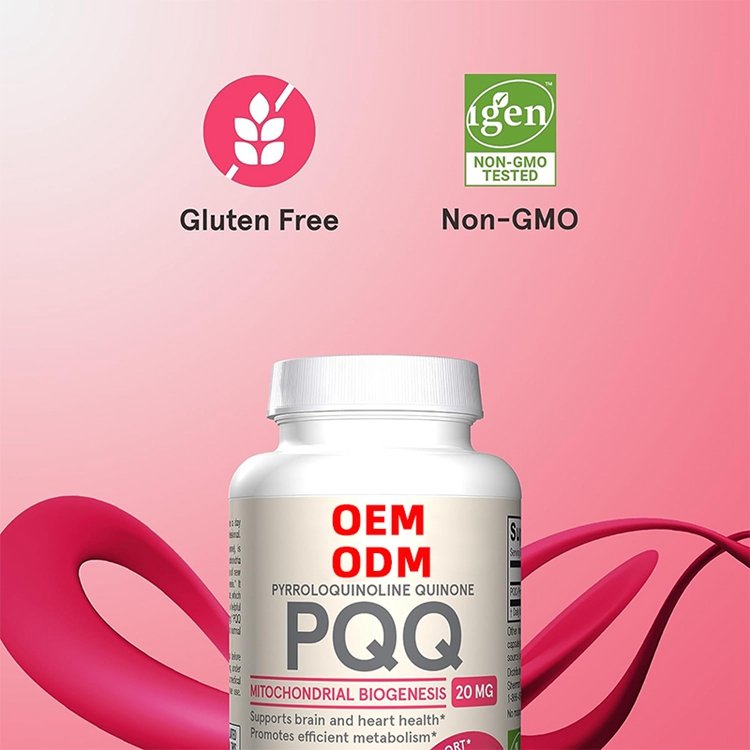 PQQ 20 mg 60 Capsules PQQ Dietary Supplement Gluten Free for Brain Heart Health & Cognitive Function