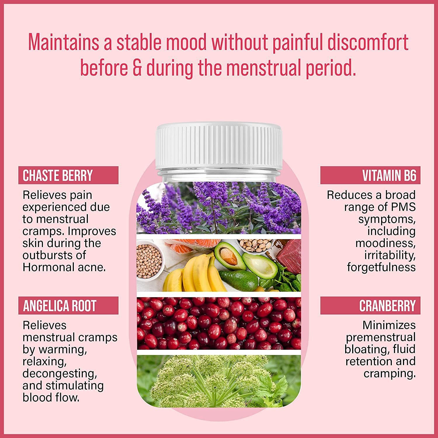 OEM Private Label PMS Vitamins Gummies For Women PMS support