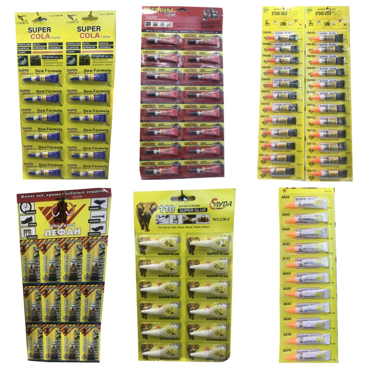 Strong Cyanoacrylate Adhesive Super Glue Instant Bonding Glue for General Home Repair Ceramics Wood Glass Plastics and More