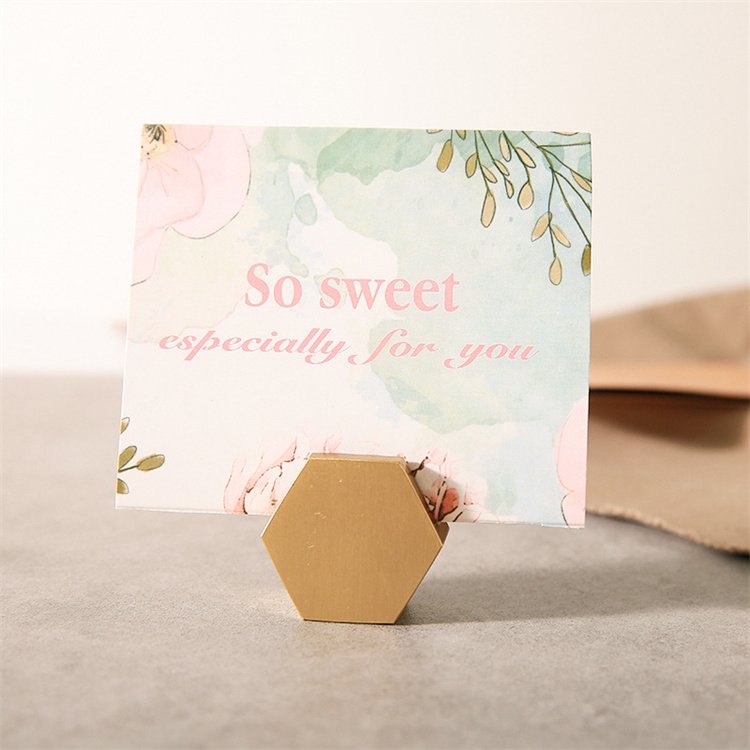 Place Card Holder Wedding Display Stand Brass Card Holder Stand Business Card Holder For Desk