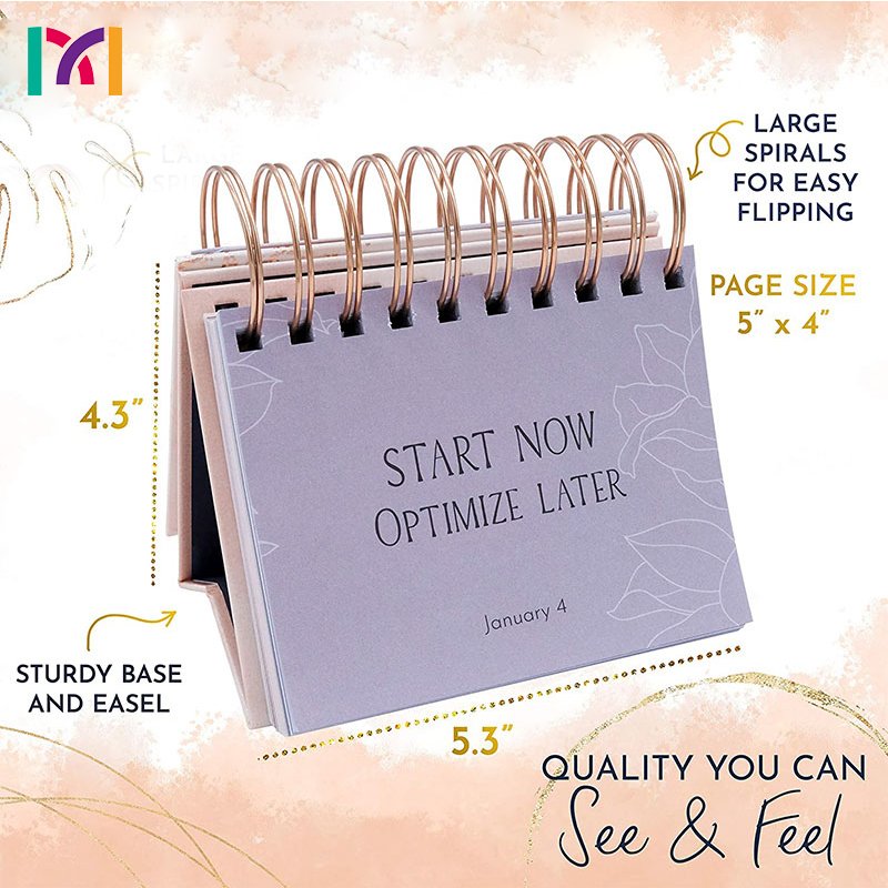 Customized exquisite school home office desktop calendar according to your style