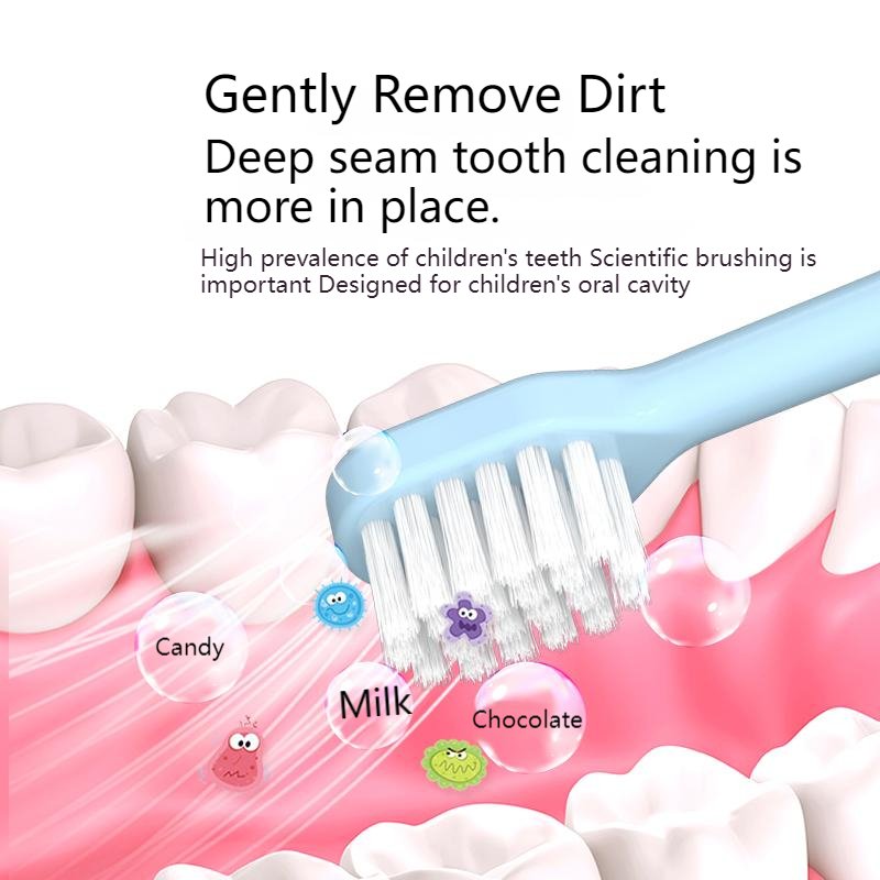 Customized OEM Cute Cartoon Logo Iso Approved 4pcs High Quality Cartoon Kids Children Toothbrush
