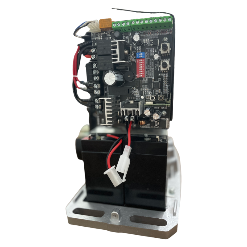 Heavy Duty Sliding Gate Motor 24V DC Solar Charged Remote Control Sliding Gate Opener Automatic Door Operator