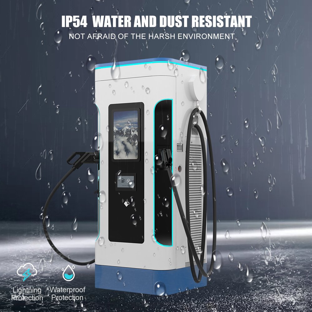 NECS China Factiry Direct Sale EV Charger Display Screen OEM ODM CCS2 OCPP1.6 SECC CE 240KW for Commercial DC Charging Station