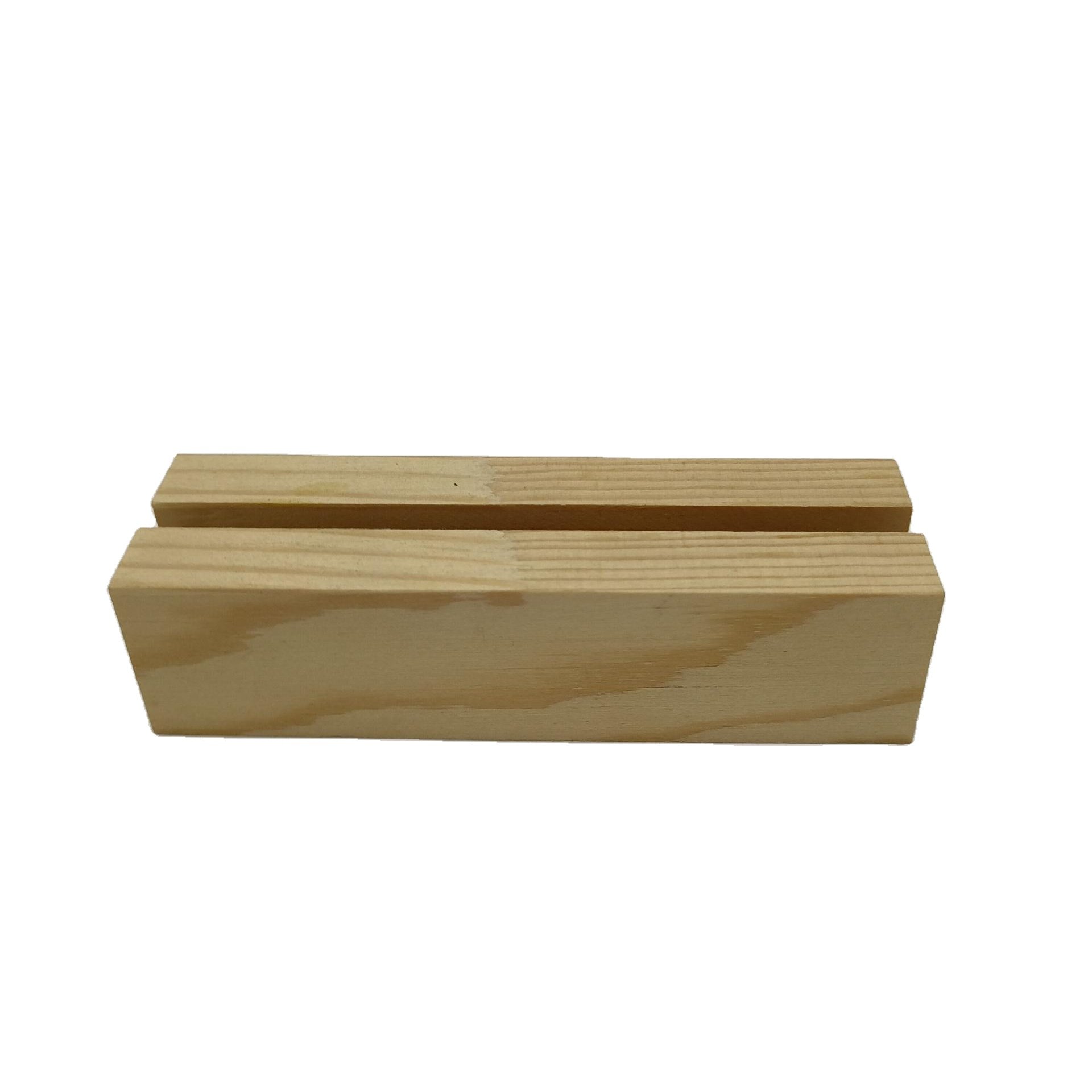 Lovely Rectangular Wooden Menu Sign Holder Polished Table Numbers Card Display Stand Wood Place Card Holders Postcard Home Gift