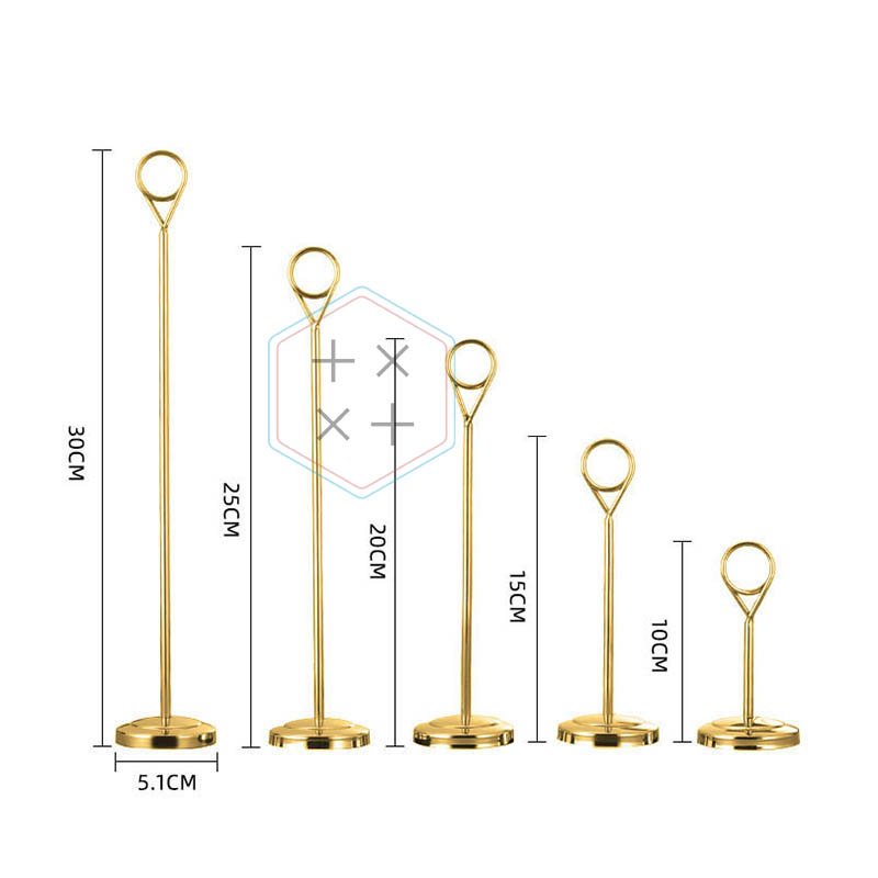 metal table number desktop name place card holders for wedding banquet