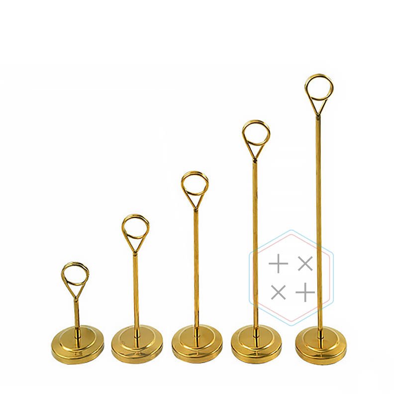 metal table number desktop name place card holders for wedding banquet