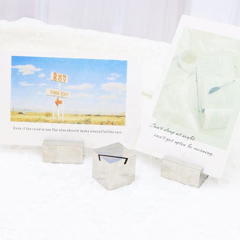 Sliver Table Number Name Card Holder Hotel Wedding Card Stand Place Card Holder