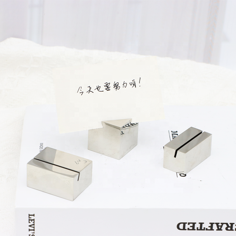 Sliver Table Number Name Card Holder Hotel Wedding Card Stand Place Card Holder