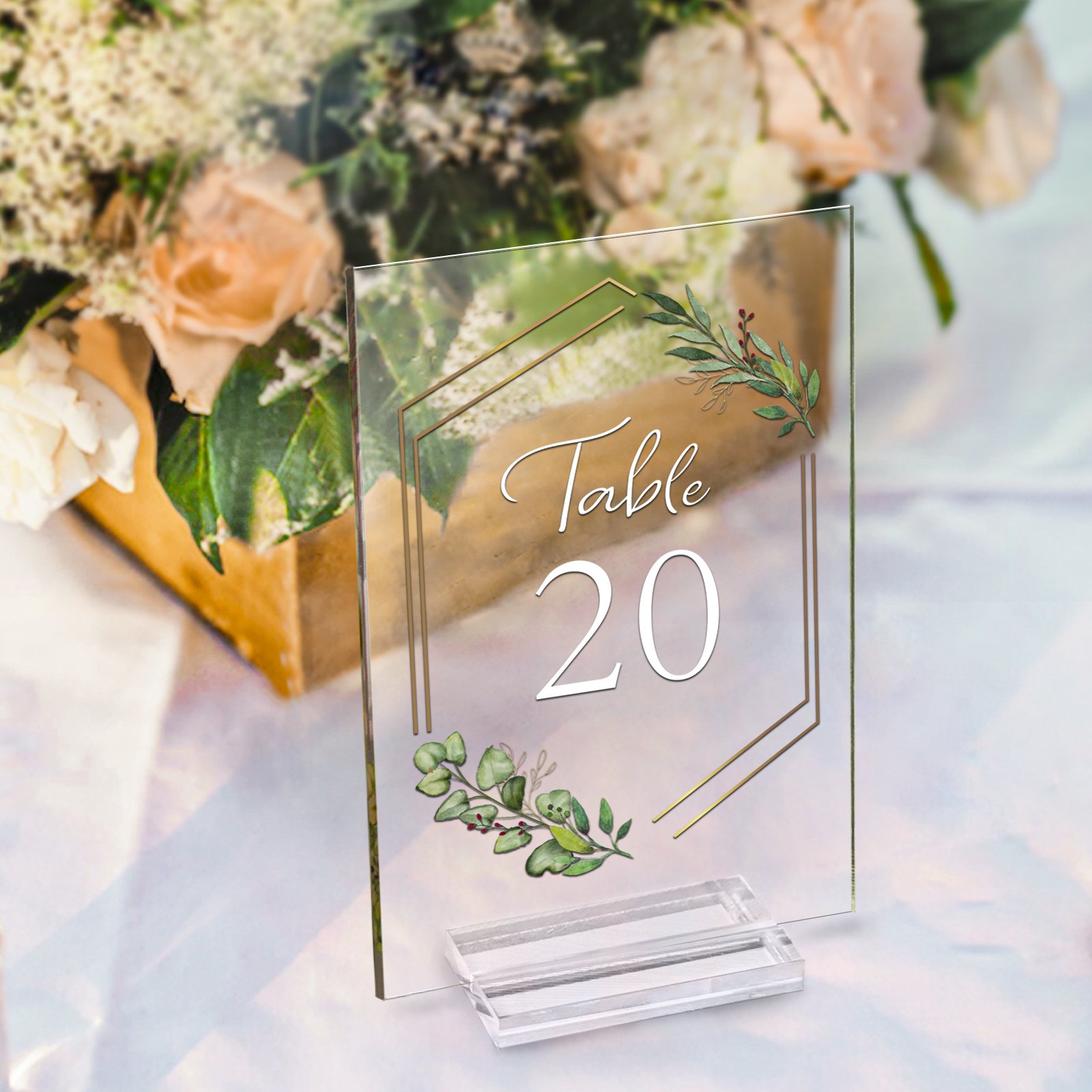 Ourwarm Wedding Place Cards Letters Centerpiece Sign Holders Acrylic Table Number
