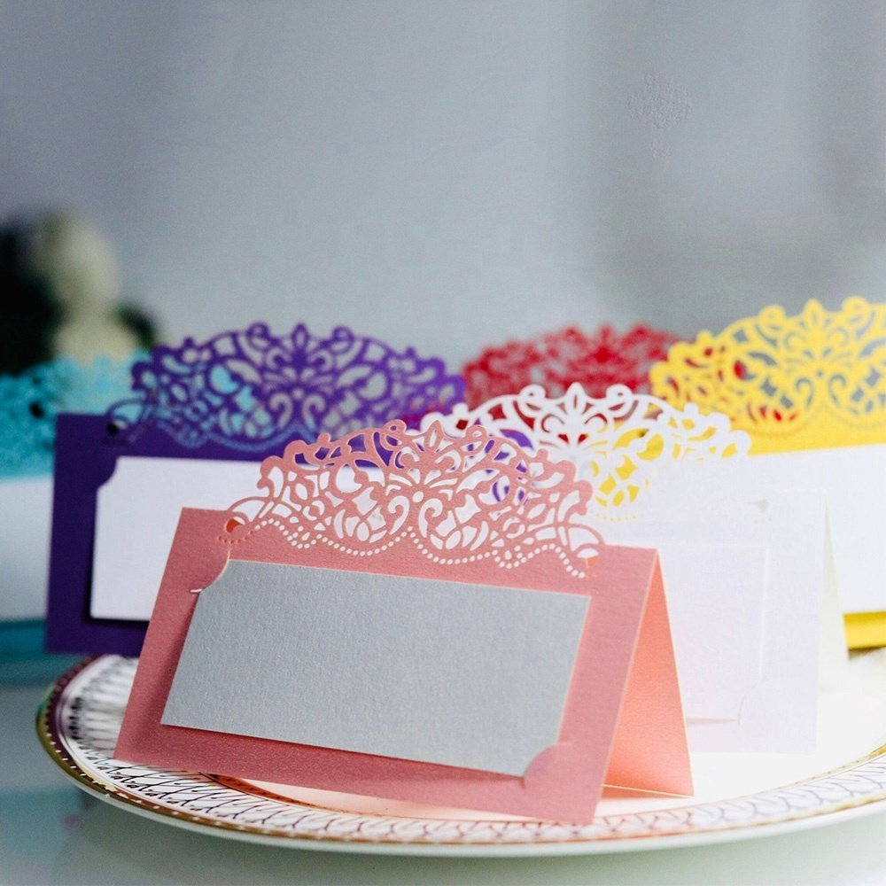 Wholesale Paper Wedding Table Number Name Cards Laser Cut Wedding Centerpieces Party Table Decoration