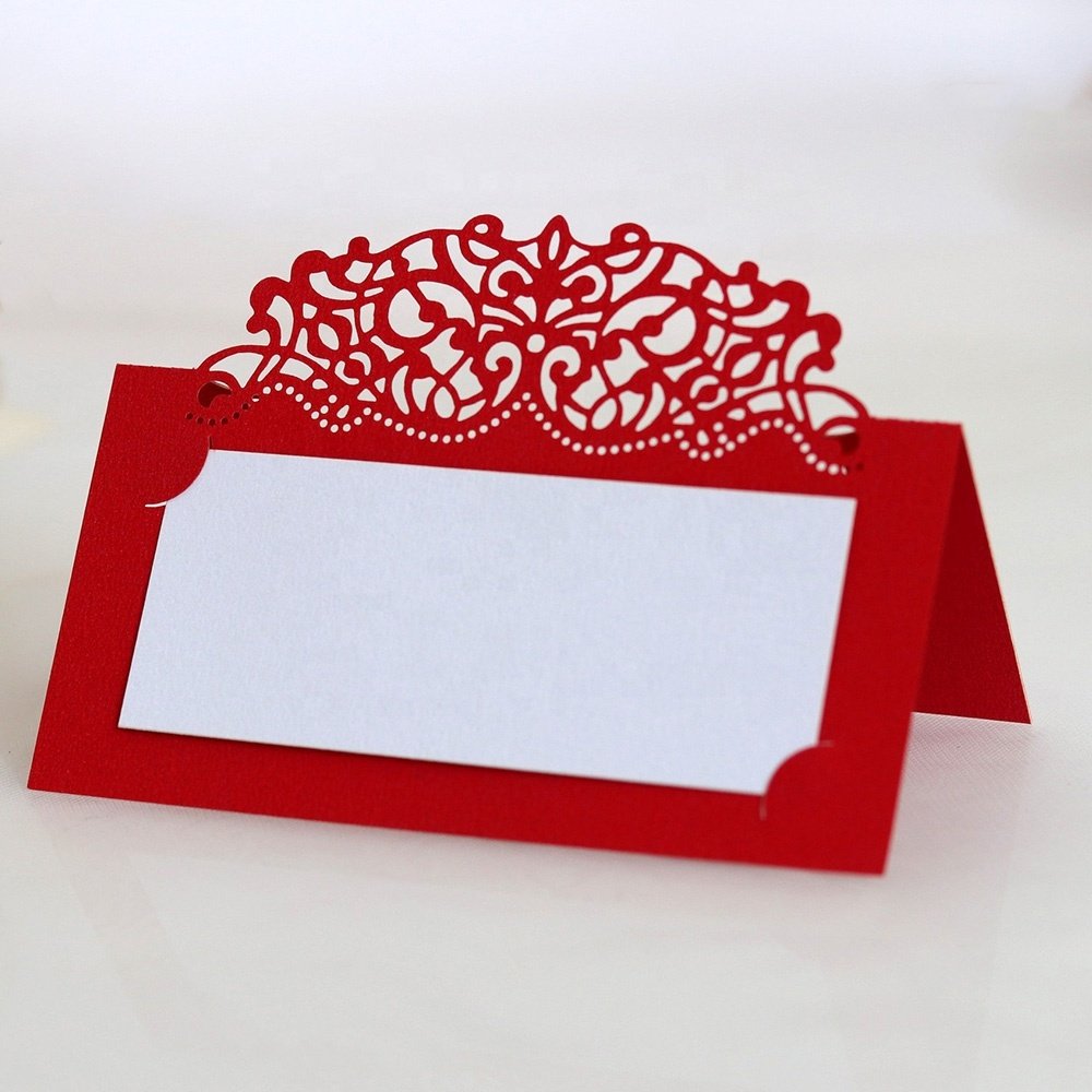 Wholesale Paper Wedding Table Number Name Cards Laser Cut Wedding Centerpieces Party Table Decoration