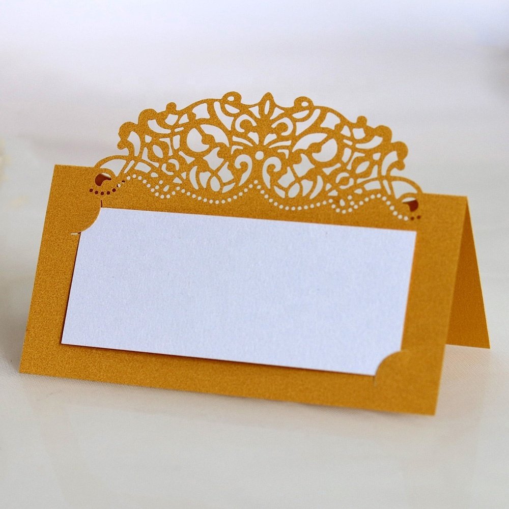 Wholesale Paper Wedding Table Number Name Cards Laser Cut Wedding Centerpieces Party Table Decoration